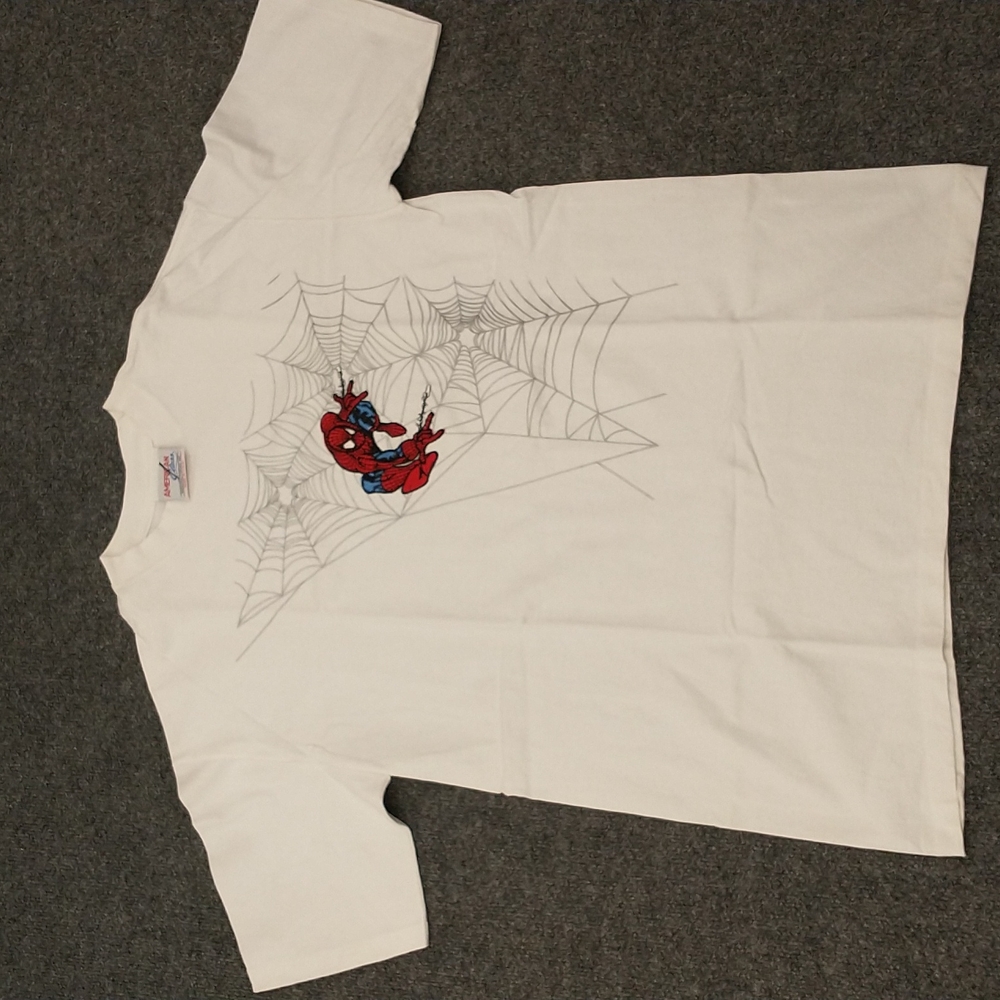 USA Made Spiderman Tee American Class Embroidered Super highQuality Hero t shirt - Picture 2 of 8